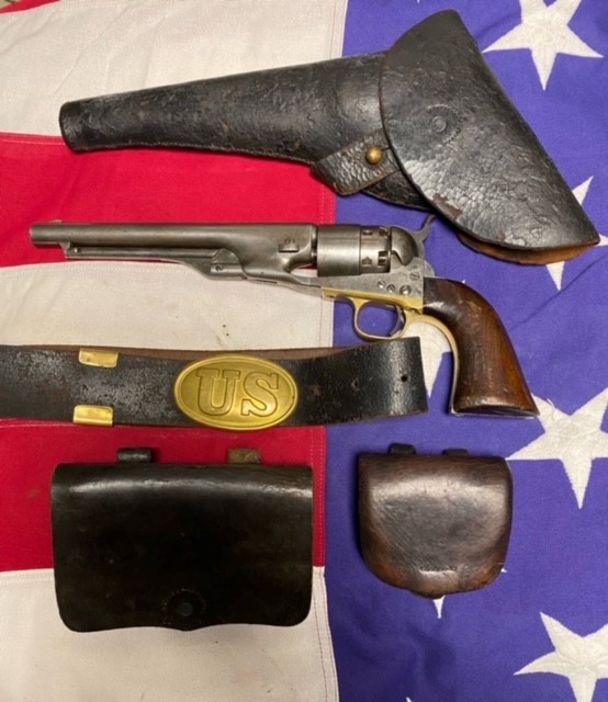Martially marked Colt model 1860 Army with all accessories