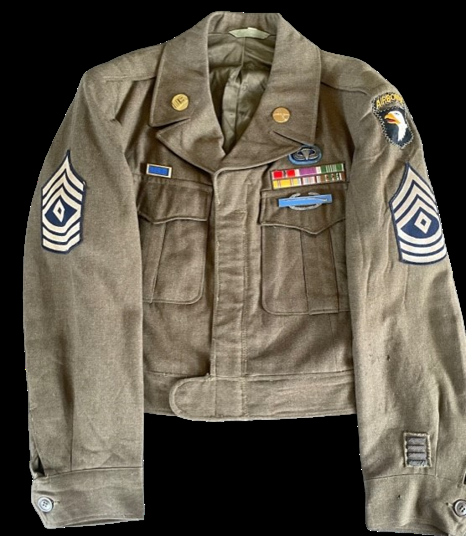 WWII 502 PIR (101 Airborne Division) FIRST SERGEANT IKE-JACKET
